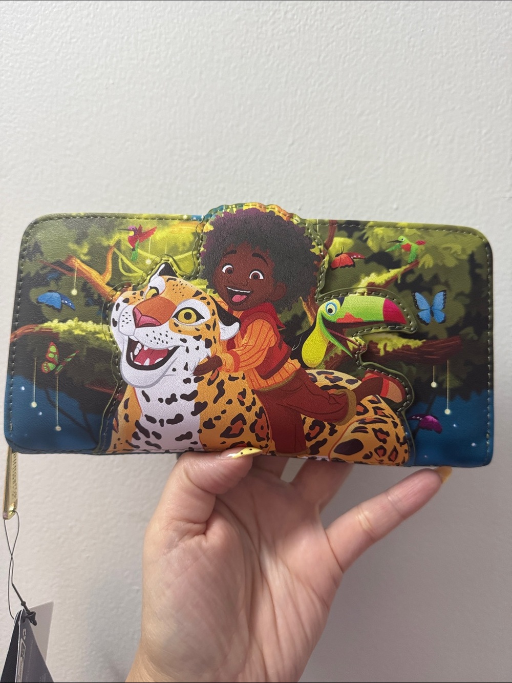 Loungefly Multicolor Jungle Character Zip Wallet